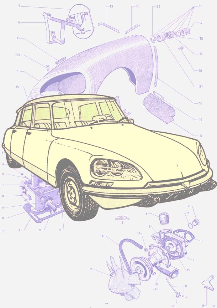 filtre à huile, Citroën DS, Purflux L108, Citroën d'origine